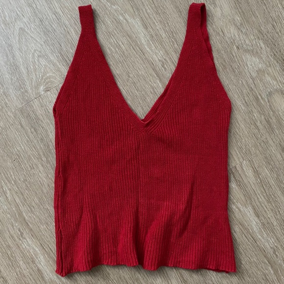 Red sweater tank Clearance